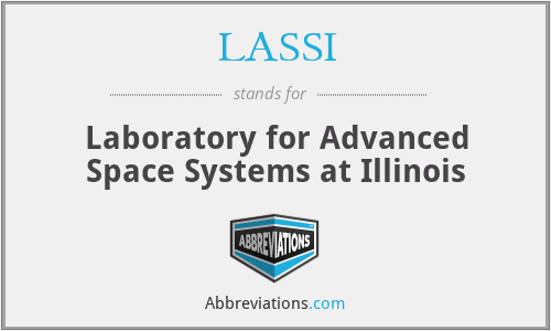 LASSI - Laboratory for Advanced Space Systems at Illinois