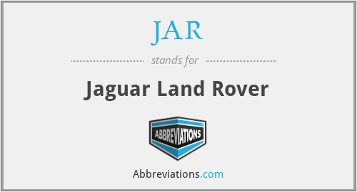 JAR - Jaguar Land Rover