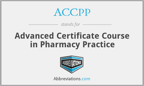 What does ACCPP stand for?
