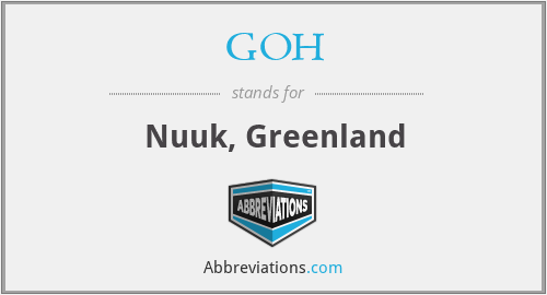 What does GOH stand for?