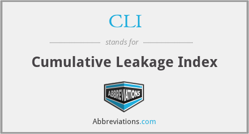 CLI - Cumulative Leakage Index
