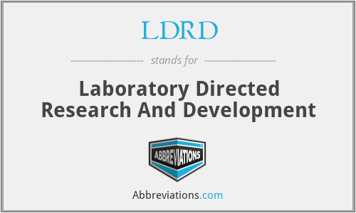 What does LDRD stand for?
