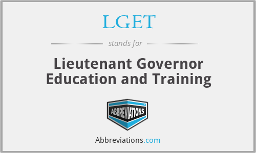 What does LGET stand for?