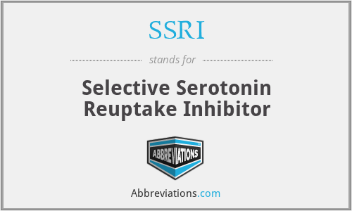What does SSRI stand for?