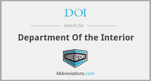 What does DOI stand for?