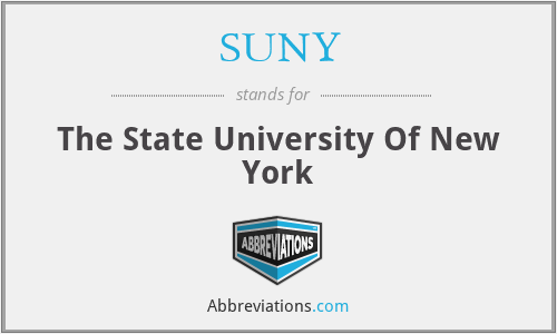 SUNY - The State University Of New York