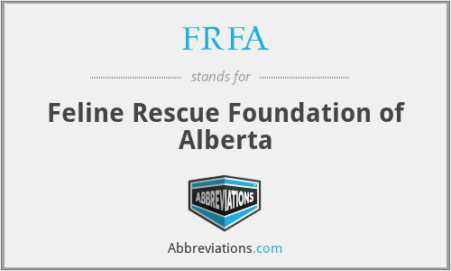 FRFA - Feline Rescue Foundation of Alberta
