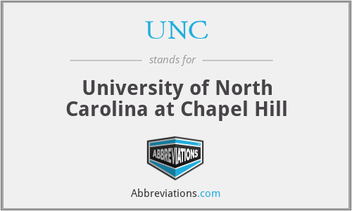 What does UNC stand for?