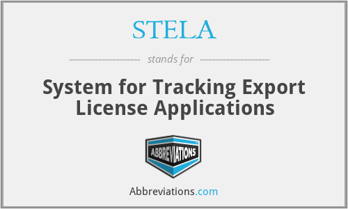 STELA - System for Tracking Export License Applications