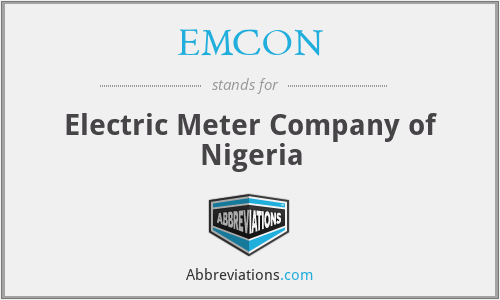 EMCON - Electric Meter Company of Nigeria