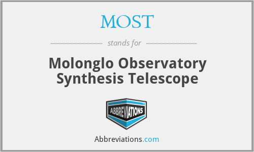 MOST - Molonglo Observatory Synthesis Telescope