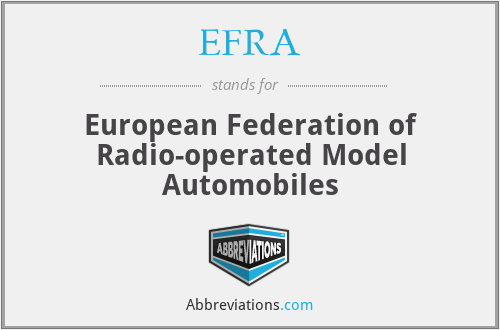 What does EFRA stand for?