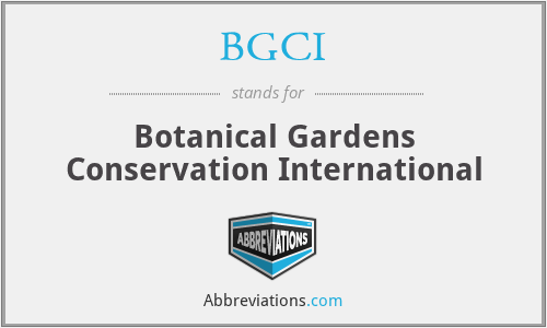 What does BGCI stand for?