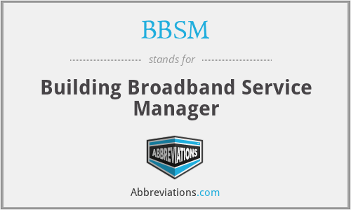 What does BBSM stand for?