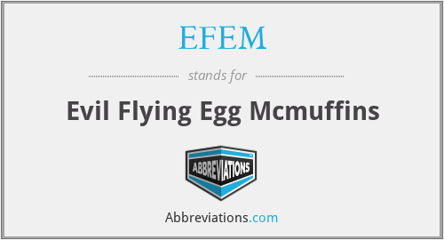 EFEM - Evil Flying Egg Mcmuffins