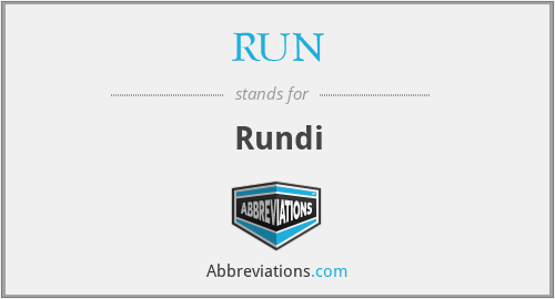 What does RUN stand for?