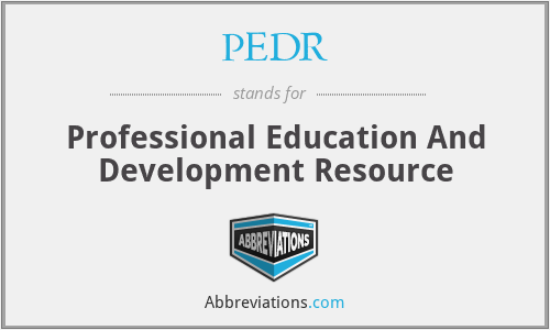 What does PEDR stand for?