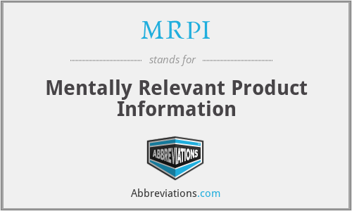 What does MRPI stand for?