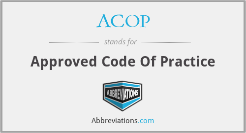 What does ACOP stand for?