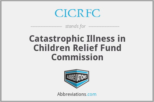 CICRFC - Catastrophic Illness in Children Relief Fund Commission
