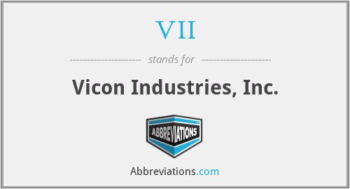 What does VII stand for?