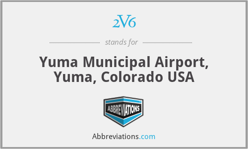 2V6 - Yuma Municipal Airport, Yuma, Colorado USA