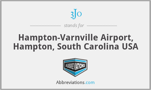 3J0 - Hampton-Varnville Airport, Hampton, South Carolina USA