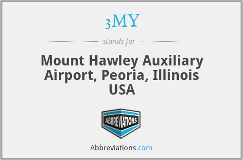 3MY - Mount Hawley Auxiliary Airport, Peoria, Illinois USA