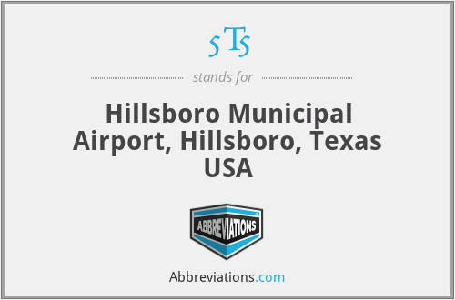 5T5 - Hillsboro Municipal Airport, Hillsboro, Texas USA