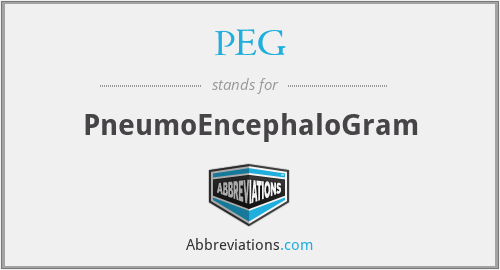 What does pneumoencephalogram stand for?