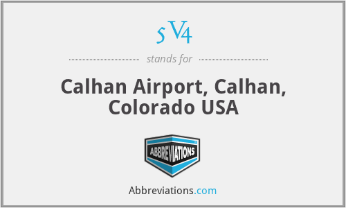5V4 - Calhan Airport, Calhan, Colorado USA
