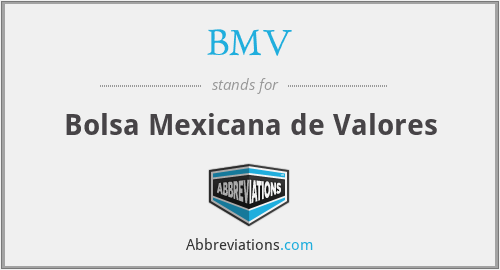 What does BMV stand for?