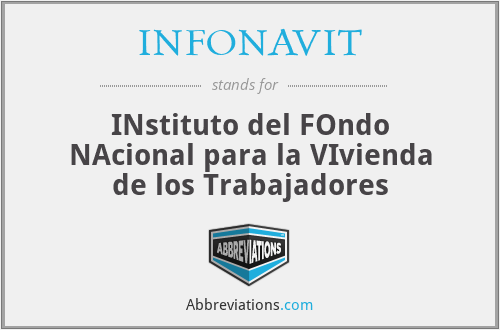 What does INFONAVIT stand for?