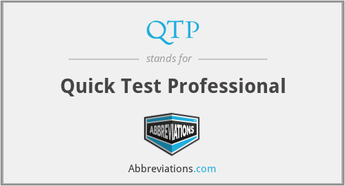 What does QTP stand for?