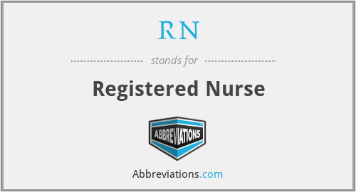 What does RN stand for?