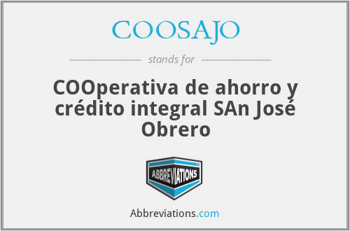 What does COOSAJO stand for?