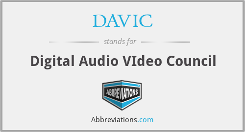 What does DAVIC stand for?