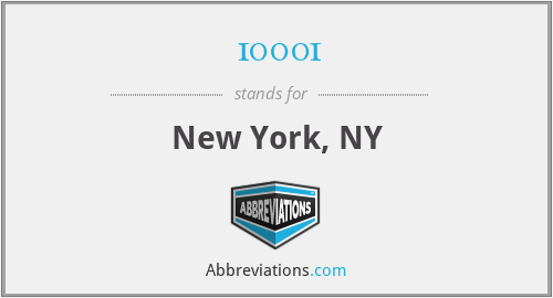 10001 - New York, NY