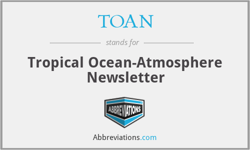 TOAN - Tropical Ocean-Atmosphere Newsletter