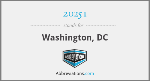What does 20251 stand for?