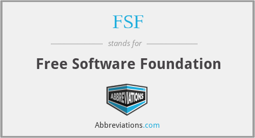 What does FSF stand for?