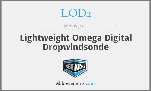 LOD2 - Lightweight Omega Digital Dropwindsonde