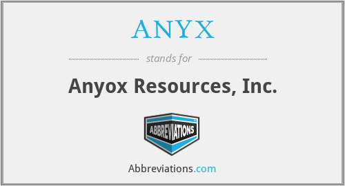 What does ANYX stand for?