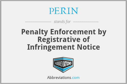 What does PERIN stand for?