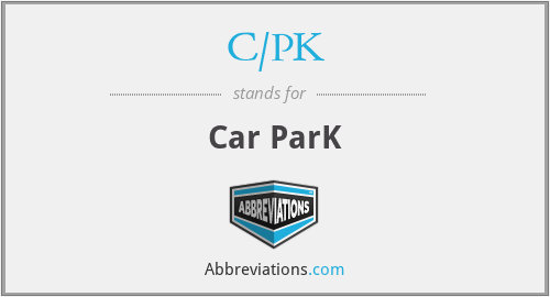 What does C/PK stand for?