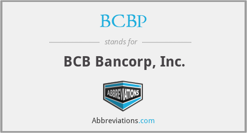 BCBP - BCB Bancorp, Inc.