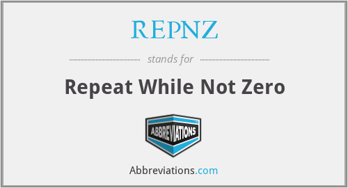 What does REPNZ stand for?