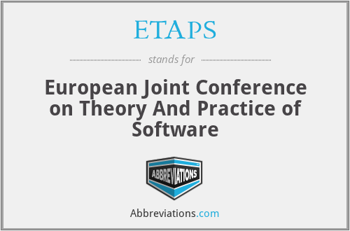 What does ETAPS stand for?