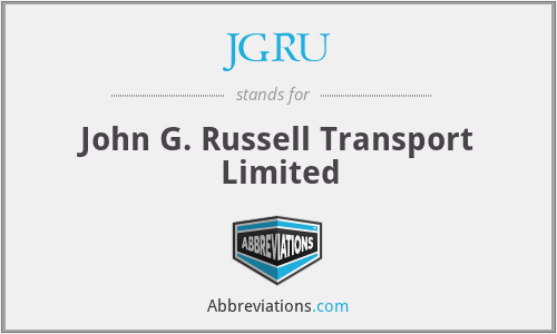 JGRU - John G. Russell Transport Limited