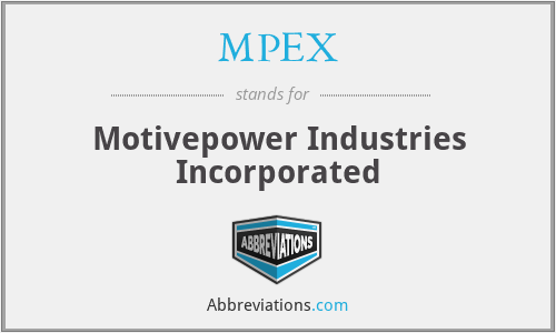 What does MPEX stand for?